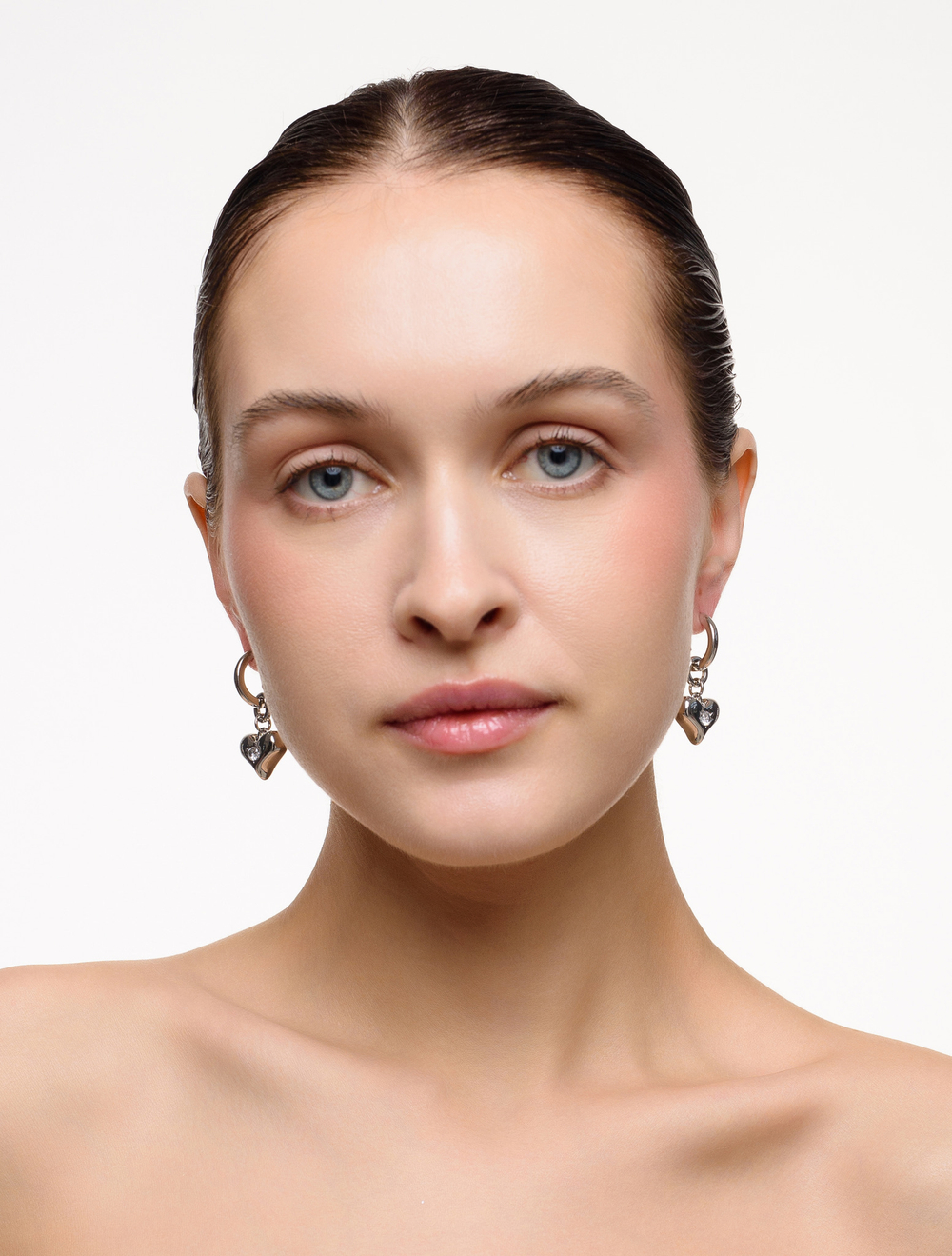 Серьги "Love Crystal" Silver