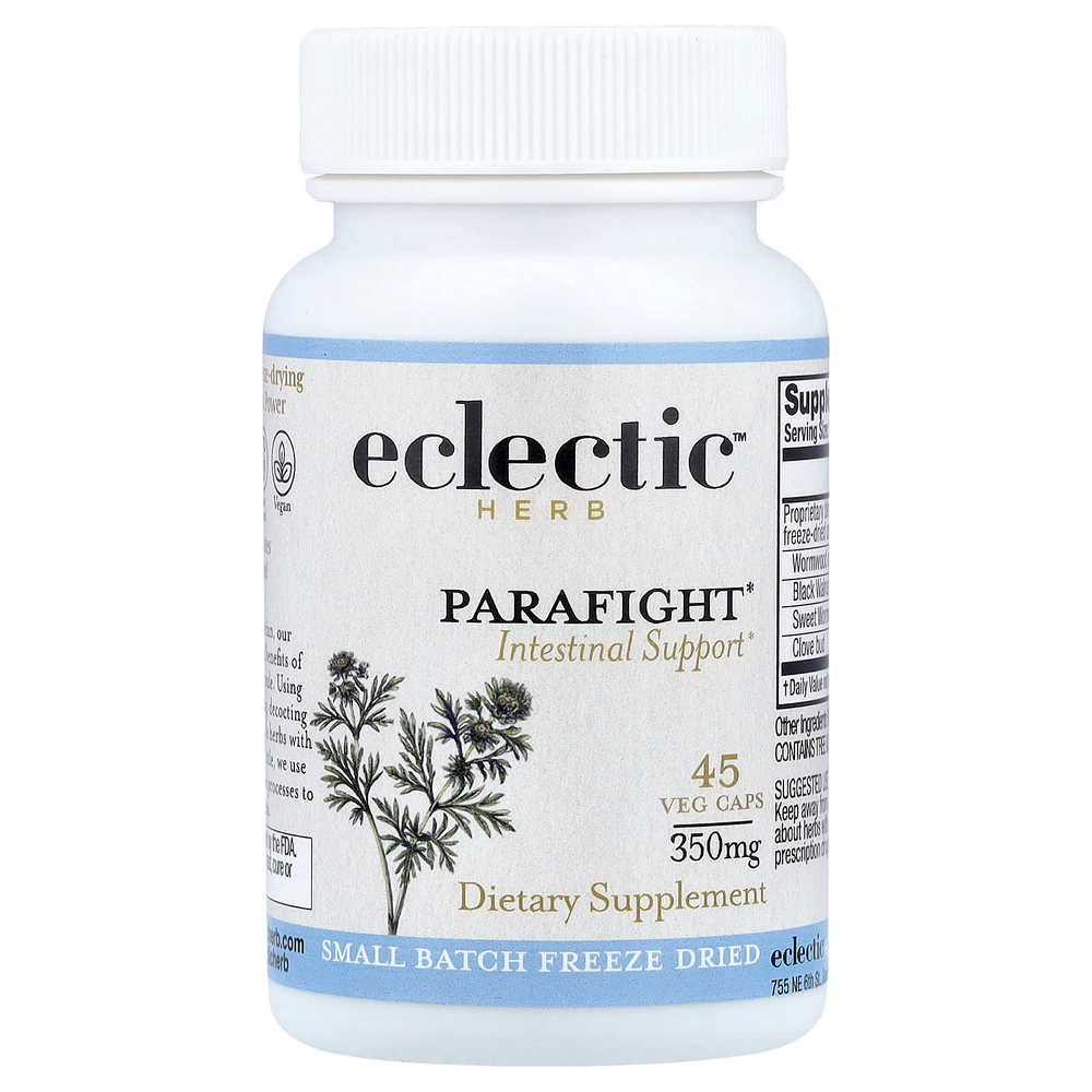 Eclectic Herb, Parafight, сублимированный концентрат, 350 мг, 45 веганских капсул