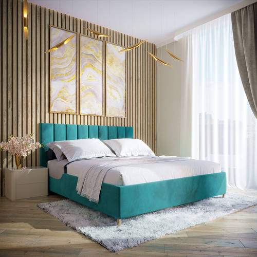 Двуспальная кровать с подъемным механизмом Лайн, 160х200