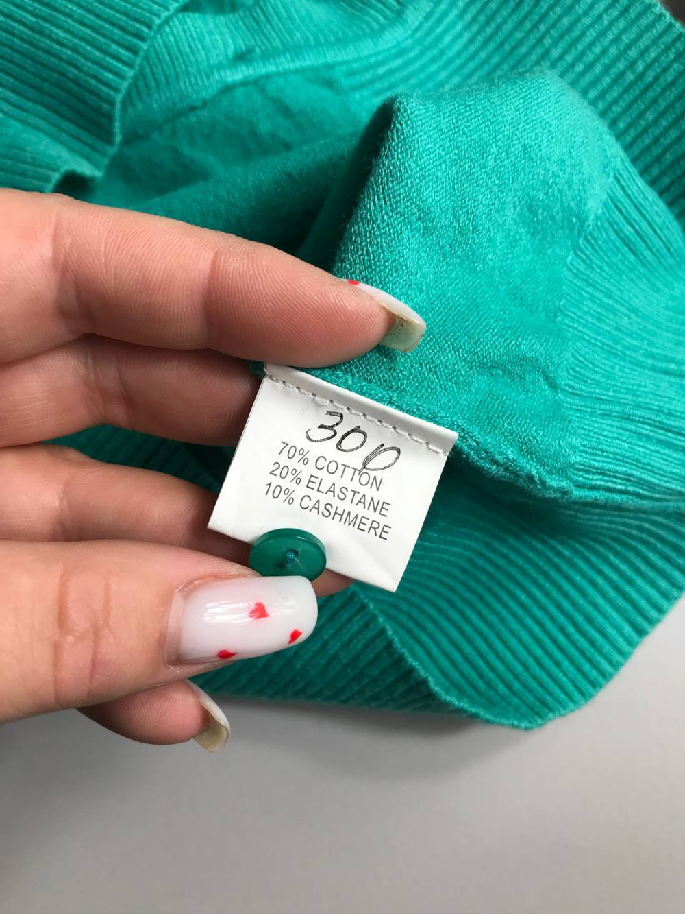 Кардиган по фигуре с хлопком и кашемиром в составе 44 размер