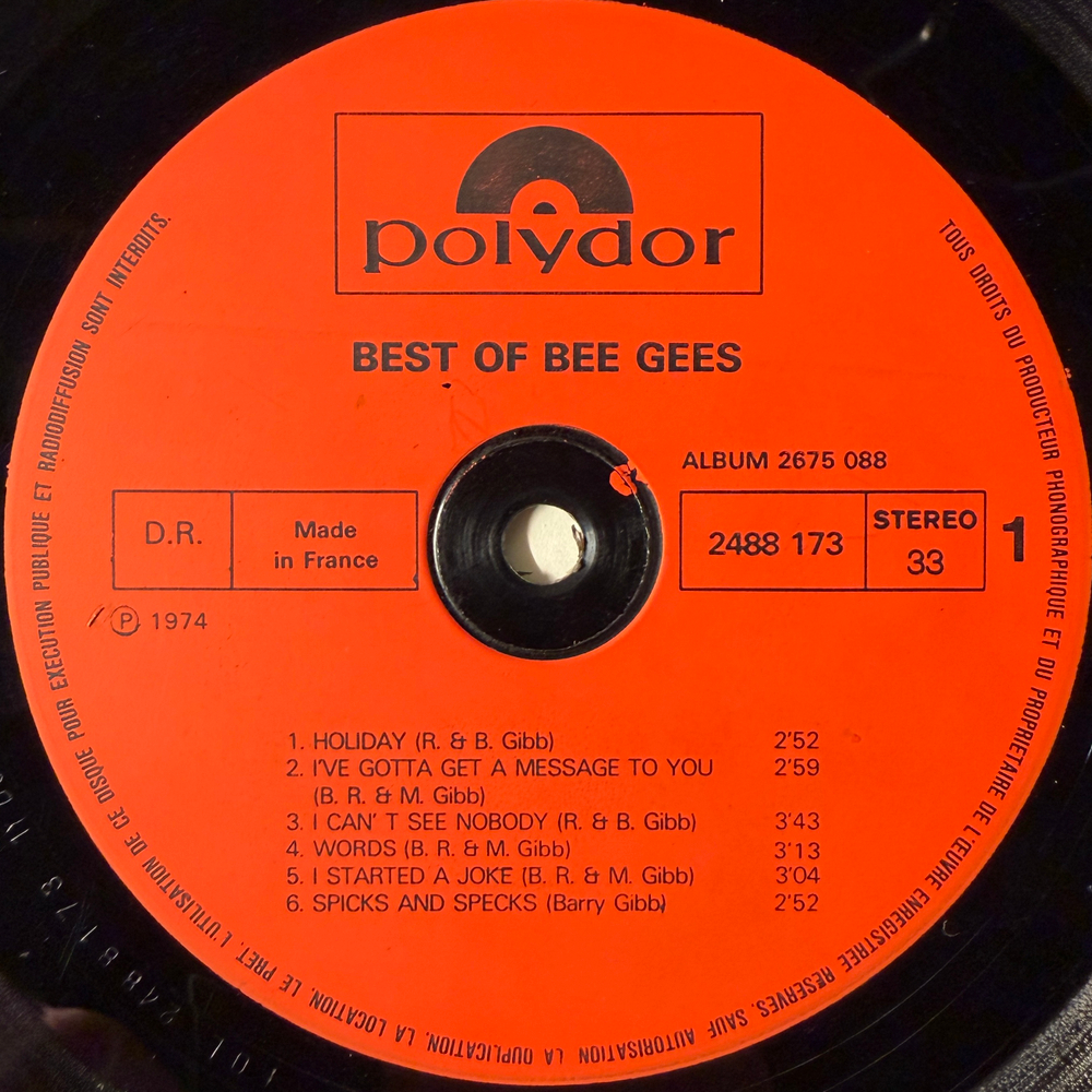 Bee Gees ‎– Best Of Bee Gees 2LP (Франция)