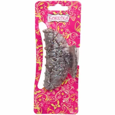 Заколка-краб для волос « ЭЙФОРИЯ», мира, микс 6 цветов, 8см (блистер Кокетка)