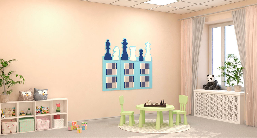 Декоративная панель "Шахматные фигуры-2"
