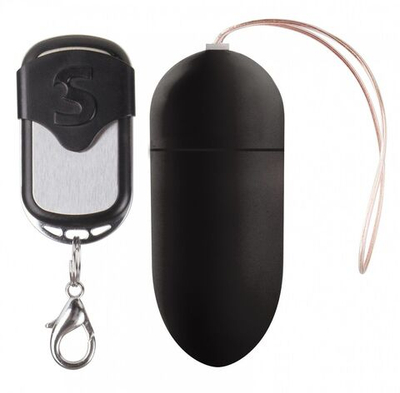 Чёрное перезаряжаемое виброяйцо с ДУ Rechargeable Vibrating Egg (Цвет: черный)