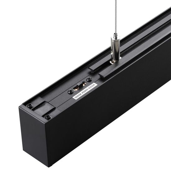 359603 OVER NT25 000 черный Светильник линейный светодиод. с переключ. цв. температуры IP20 LED 20W 220-240V 3000К\4000К\6000К FATTO