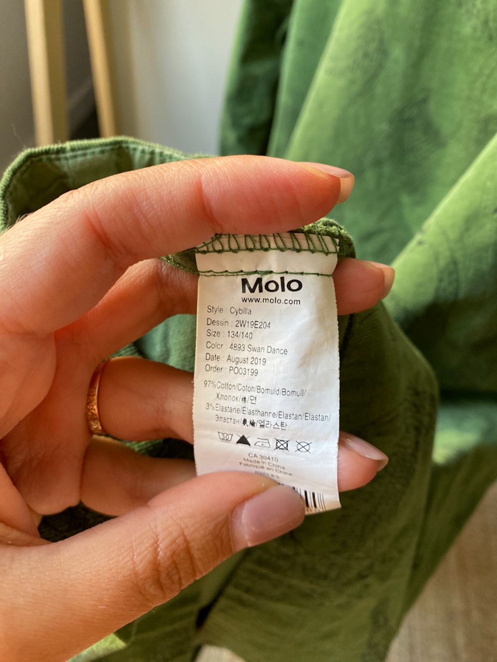 Хлопковое платье Molo, 140