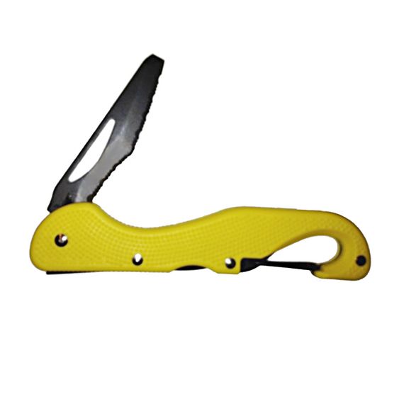 Нож для дайвинга MAC Knife BC Rescue складной желтый