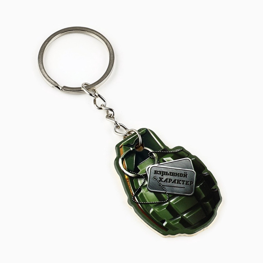 Магнит и брелок на 23 Февраля «Граната», подарочный набор : 2 предмета