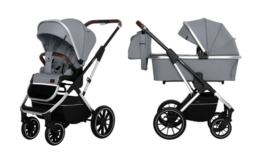 Коляска 2 в 1 Carrello Aurora CRL-6505 / 2021, Silver Grey / Серебристая рама