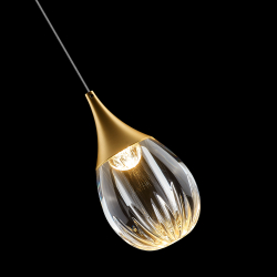 Подвесной светильник MD24001004-1A gold/clear