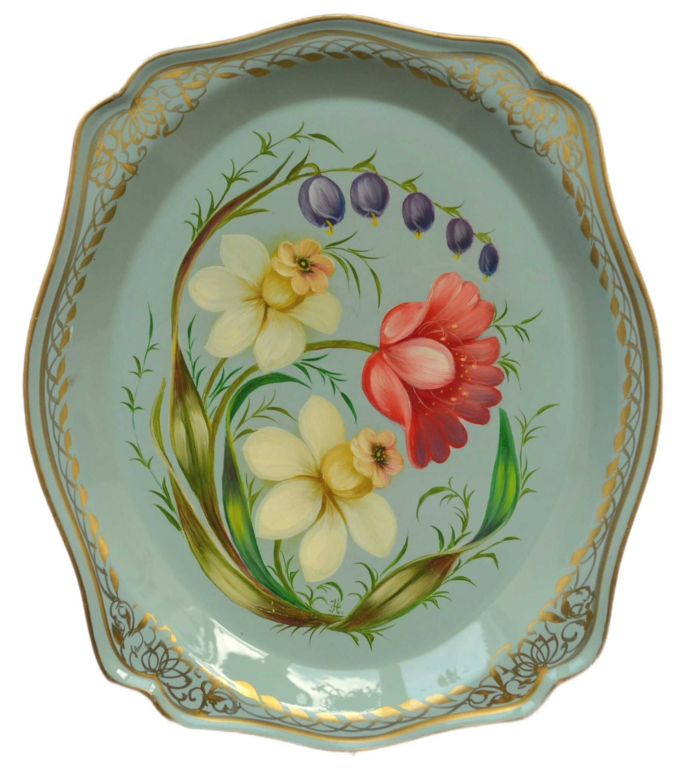 Zhostovo metal tray A3D170824151