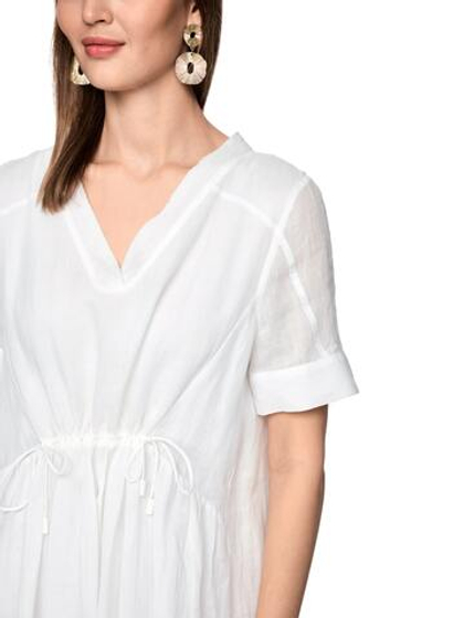 Marc Cain Платье из рами с кулиской на талии