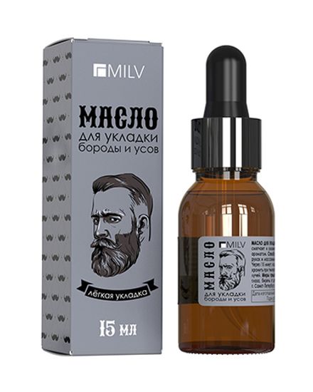 Milv Масло для укладки бород и усов, 15мл