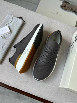 Мужские кроссовки Brunello Cucinelli темно-серого цвета