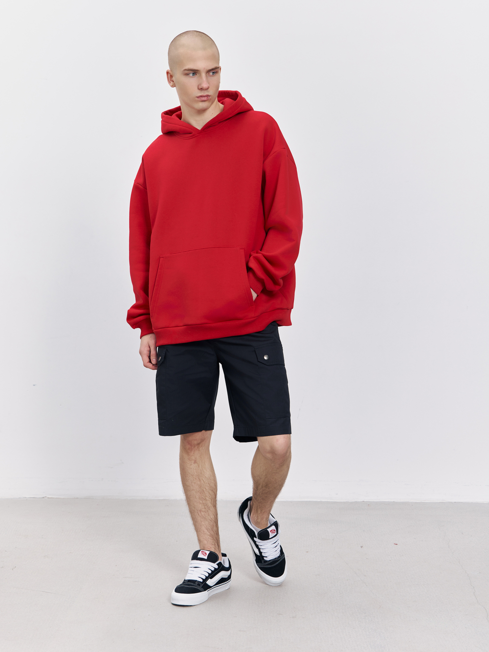 Худи с начесом (красный)