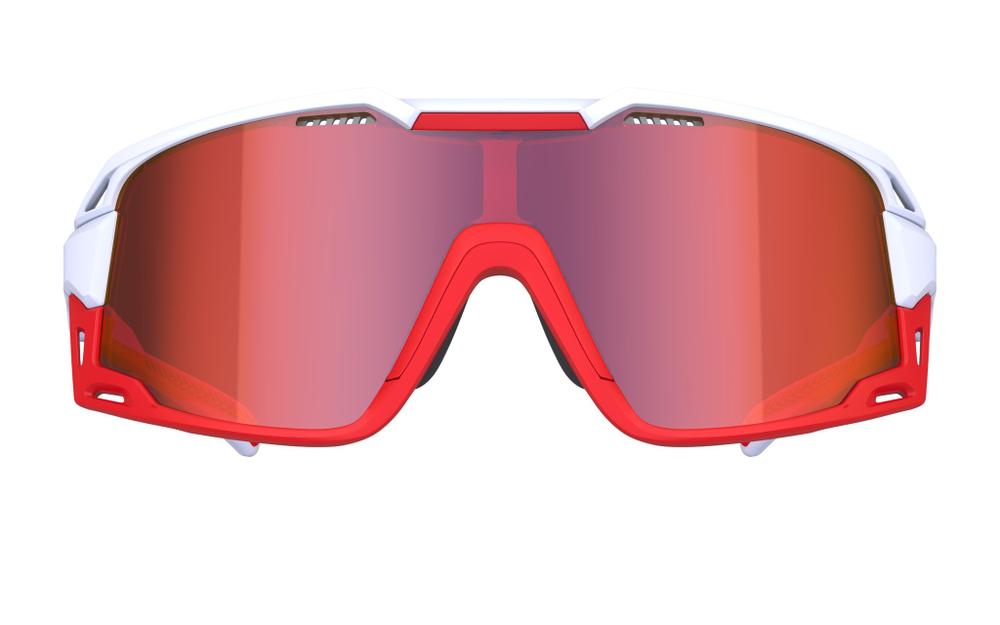 Спортивные очки 720armour Flash / Matte Ferrari Red w/ Glossy White Temple / HC Red Black / Cylinder Lens