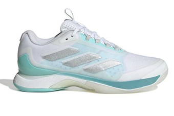 Женские Кроссовки теннисные Adidas Avacourt 2 - white/silver metalic/aqua