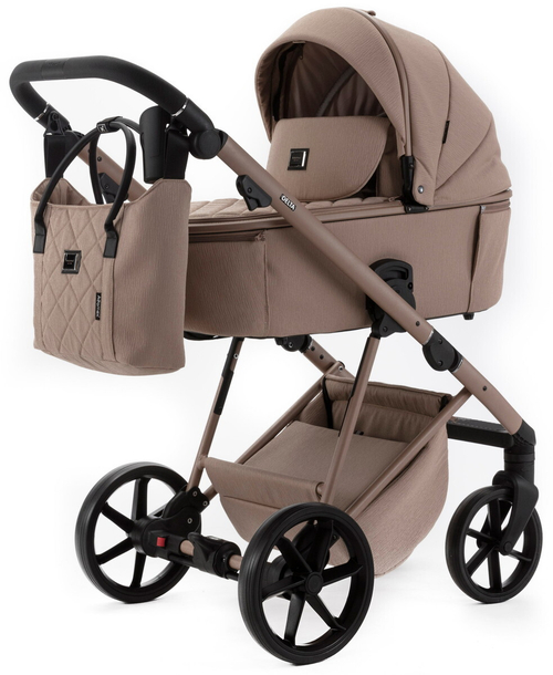 Детская коляска Adamex Delta Natura 2 в 1 DN-5-CAMEL (Т.БЕЖЕВЫЙ)