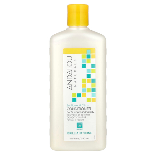 Andalou Naturals, Кондиционер, для сияющего блеска, подсолнечника и цитрусовых, для силы и жизненной силы, 340 мл (11,5 жидк. Унции)