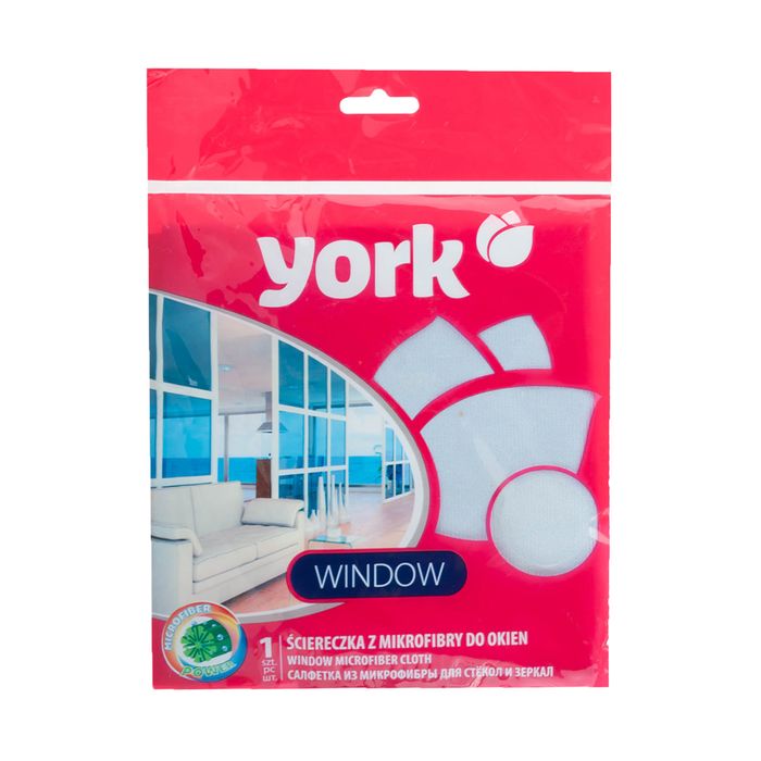 Салфетка для окон YORK из микрофибры 1шт