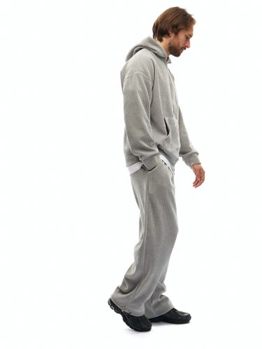 Серый спортивный костюм Hand Made из велюра