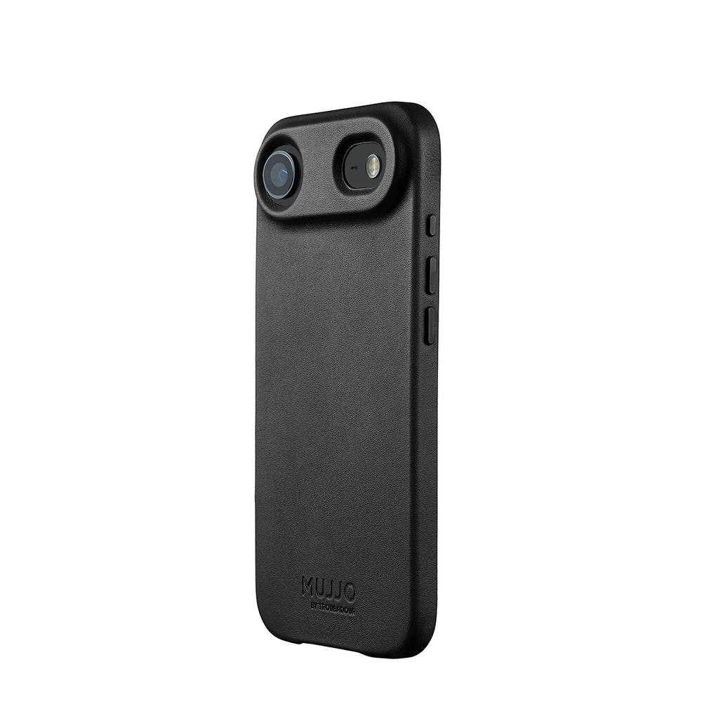 Чехол Mujjo Leather для iPhone 17 Air черный