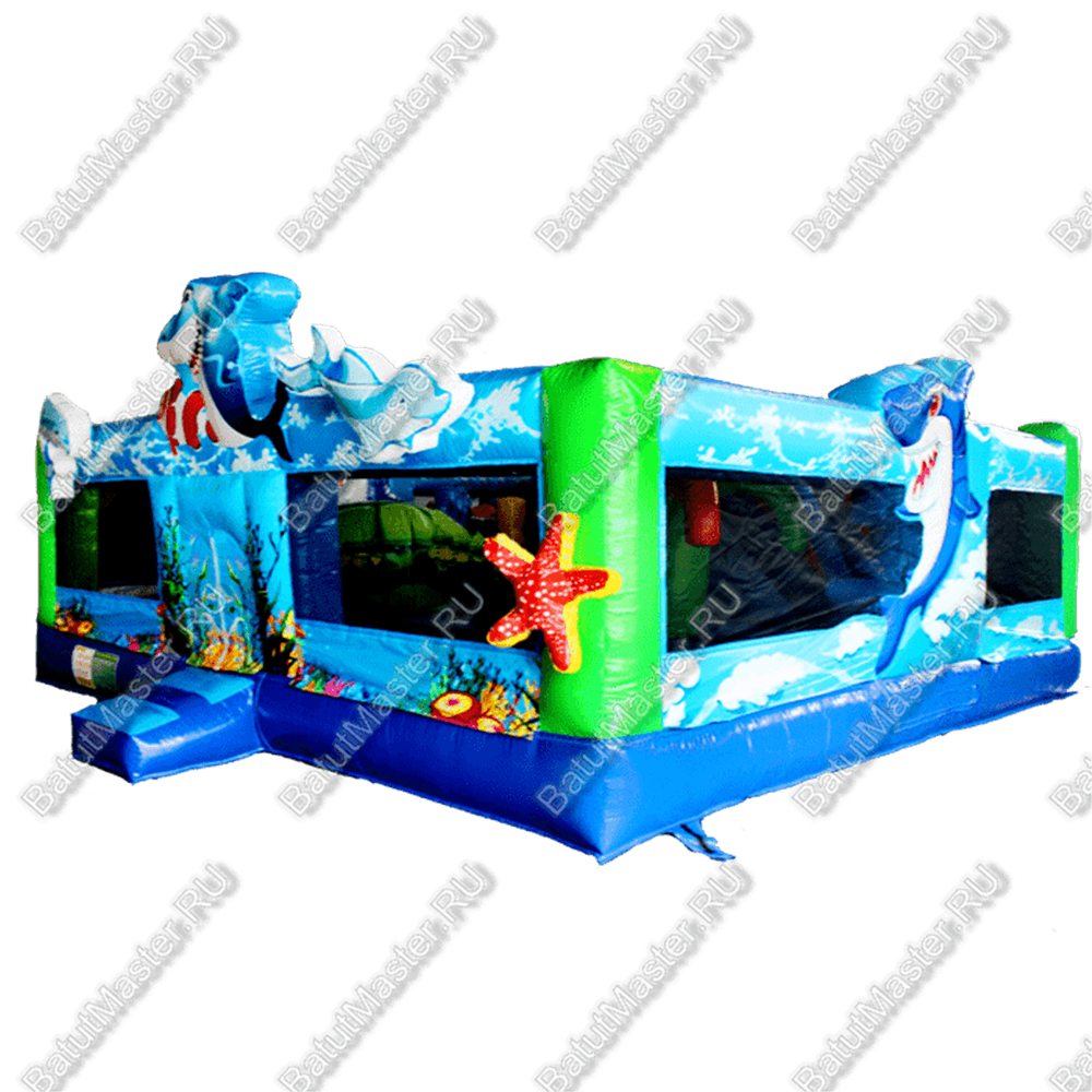 Коммерческий надувной батут "Морская звезда"