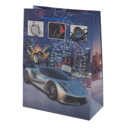 GAEM Пакет подарочный S (бумага 210г/м2, блок микс 12шт), L18 W9 H24 см, 4в.