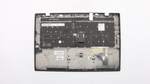 Верхняя панель с клавиатурой (топкейс) для ноутбука Lenovo X1 Carbon 3rd Gen раскладка - английская, с подсветкой, черная, с отпечатком пальца (00HN975), оригинал
