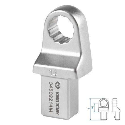 Цена на KING TONY (34502214M) Насадка накидная серии "FIT", 14 мм, 14х18 мм