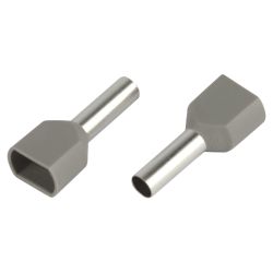 Наконечник-гильза ЭРА NO-225-105 (двойной) НШвИ 4,0-12 с изолированным фланцем (упаковка 50 шт.)