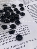 Пуговицы на прокол черные