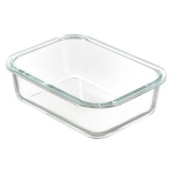 Контейнер для запекания и хранения прямоугольный Click Glass, 1 л, зеленый