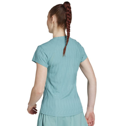 Женская теннисная футболка Adidas Climacool+ - powder teal