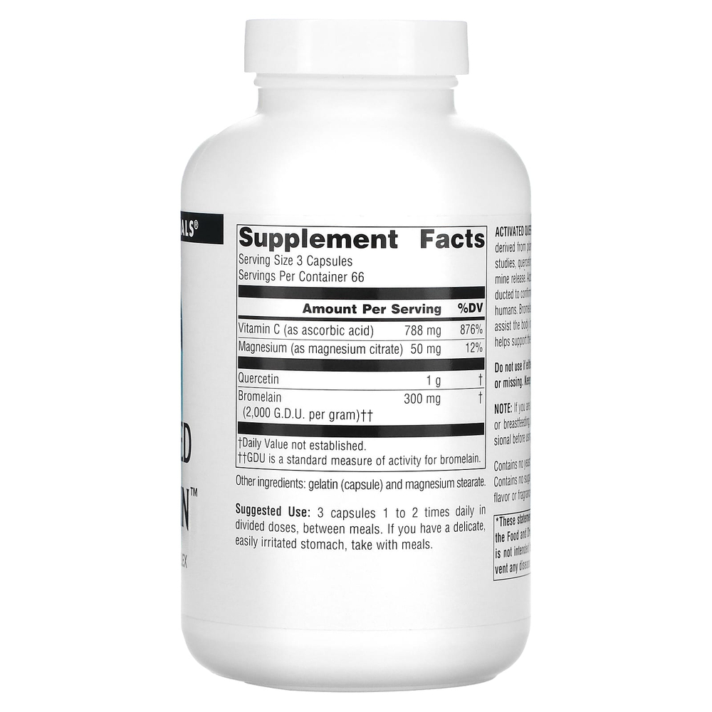 Source Naturals, активированный кверцетин, 200 капсул