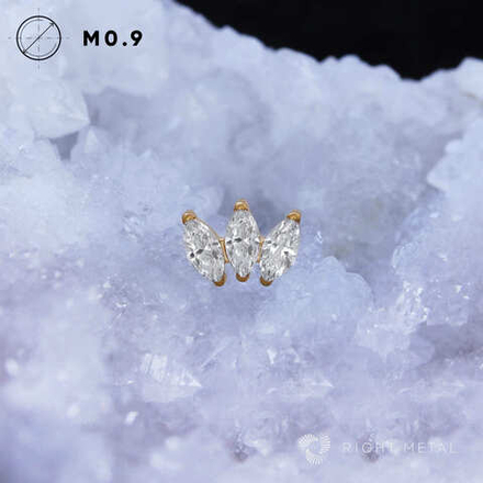 3K Marquise v.2 Crystal PVD Yellow