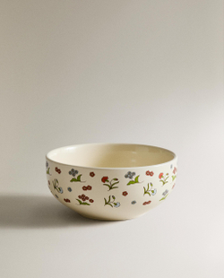 Zara Home миска из каменной керамики, цвет разноцветный, 14 см