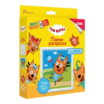 3D Art Панно-раскраска 15*15см Три кота "Коржик с мячом" (Lori)