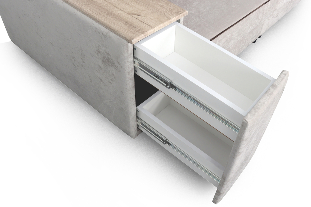 Диван-кровать "Бостон 2400" с функциональными подлокотниками СТАНДАРТ с независимым пружинным блоком