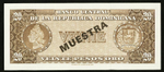 ДОМИНИКАНСКАЯ РЕСПУБЛИКА, ND (1964-74), 20 PESOS ORO [MUESTRA] [SPECIMEN]