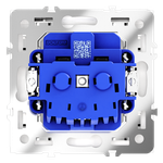 Розетка встраиваемая VOLTUM S70 с заземлением, защитными шторками и крышкой 16А, (кашемир)
