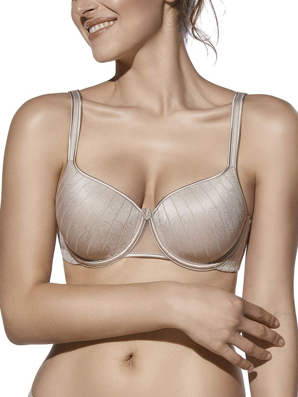 Бюстгальтер Vanesa с формованными поролоновыми чашками на каркасах (Размер: 90C) (Цвет: дымчатый)