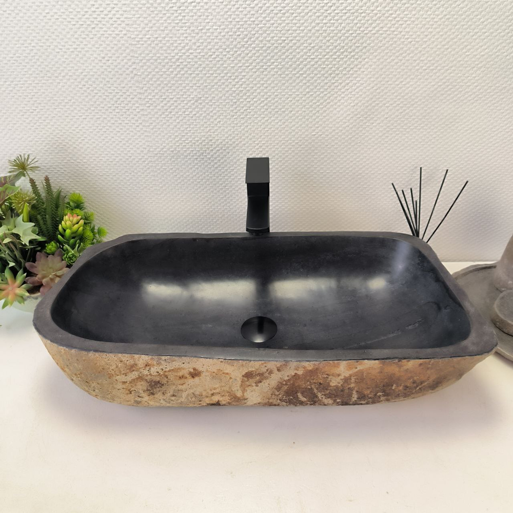 Раковина из речного камня RS-63605 (71*35*16) 0124