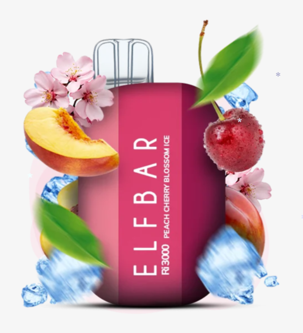 ELF BAR Ri3000 - Peach Cherry Blossom Ice (5% nic)