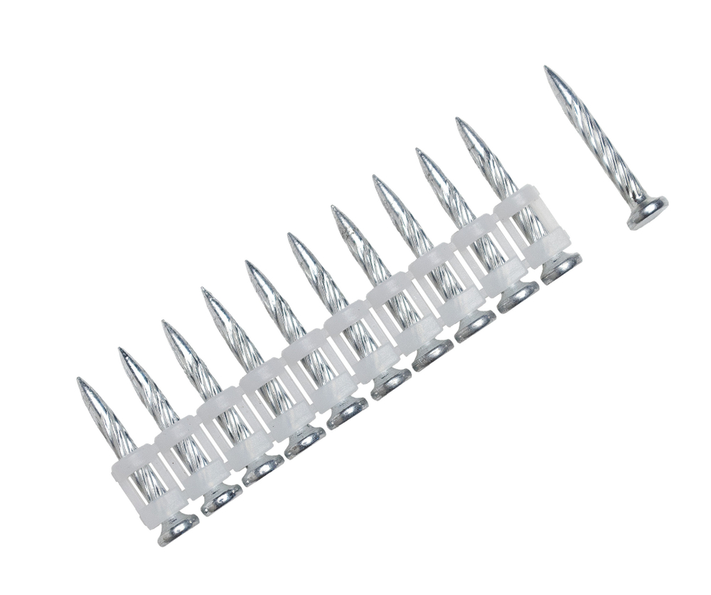 Гвозди 2.7*25 мм для металла и непрочного бетона винтовые с кованым наконечником(1000 шт/уп) FEDAST