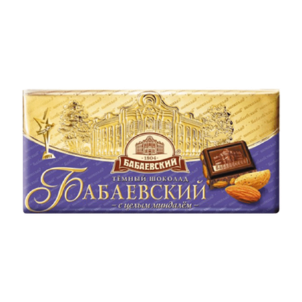 Шоколад темный с целым миндалем Бабаевский 90г