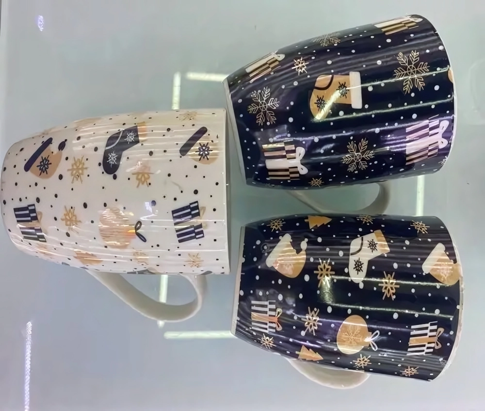 Кружка керамическая 350мл «Тепло праздника», микс рисунков