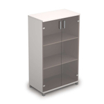 Шкаф средний со стеклом (задняя стенка ЛДСП) АВАНС (AVANCE)