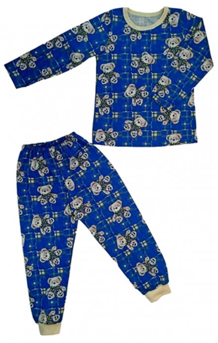 Пижама 903/53 плюшевые мишки на синем