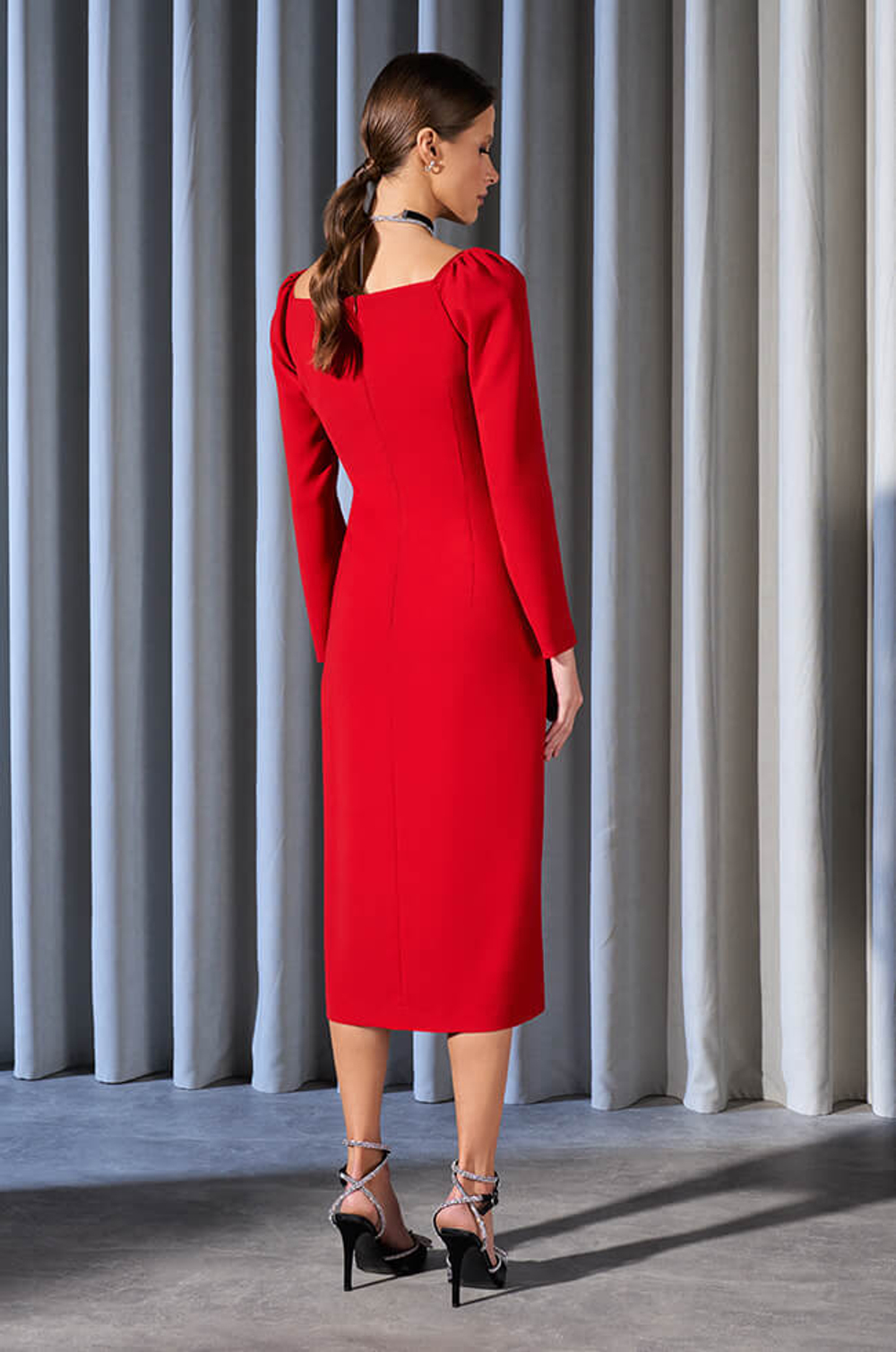 51495 Платье женское (красный)